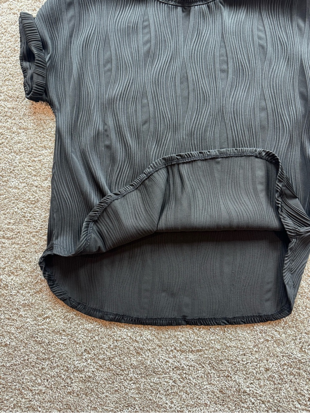 Maternity Top Bundle Large Dressy Maternity Shirts Black Striped & Solid Shirt - Picture 4 of 10